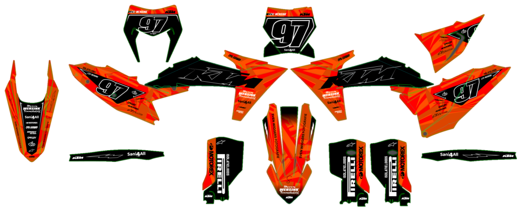 KTM custom motocross graphics design KTM25-205
