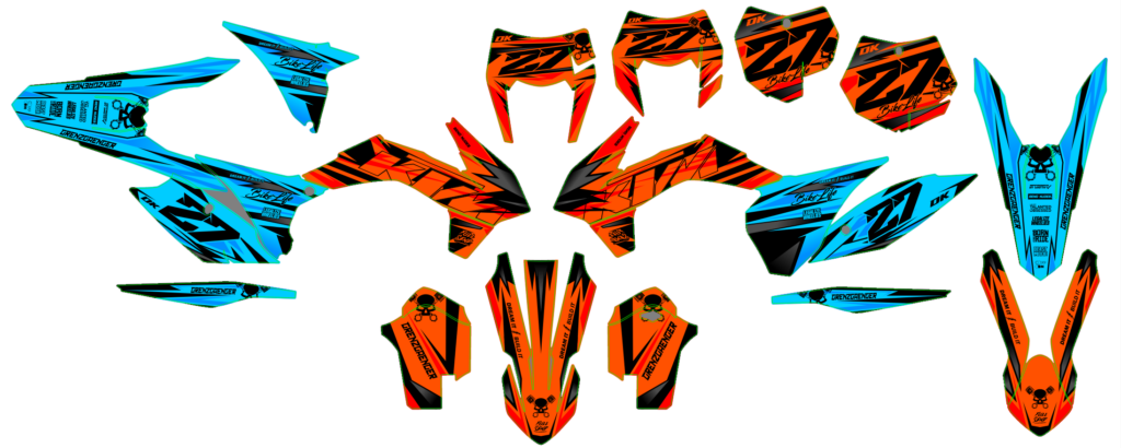 KTM custom motocross graphics design KTM25-206