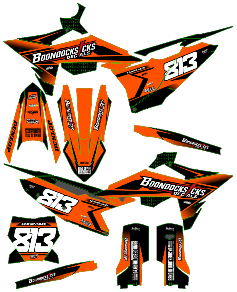 KTM custom motocross graphics design KTM25-21