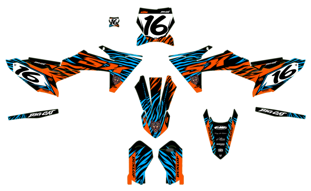 KTM custom motocross graphics design KTM25-212