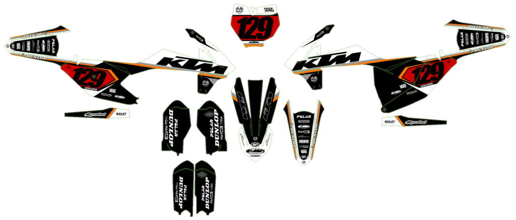 KTM custom motocross graphics design KTM25-214