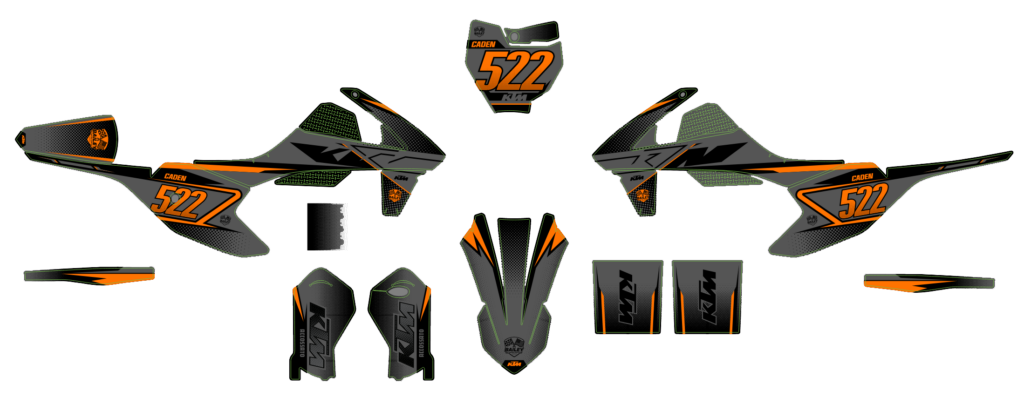 KTM custom motocross graphics design KTM25-215