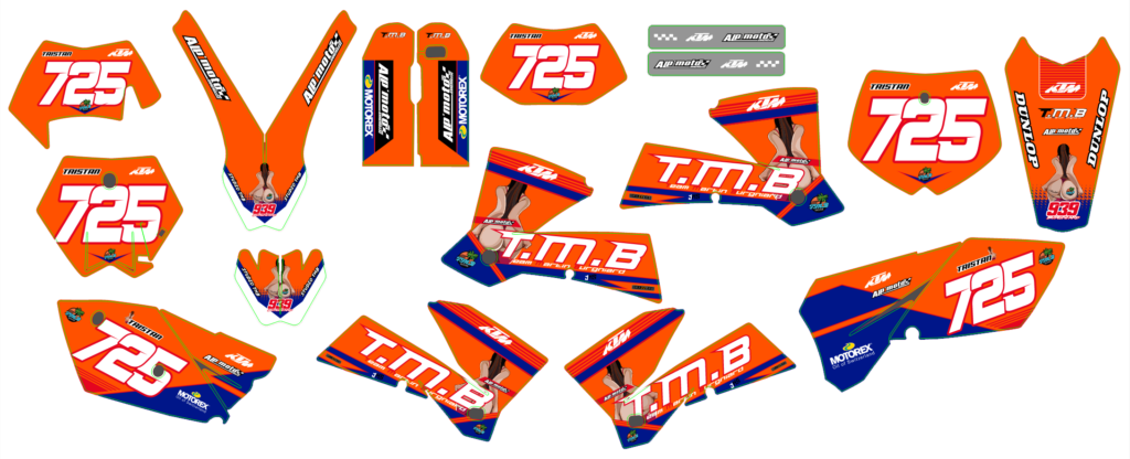 KTM custom motocross graphics design KTM25-216