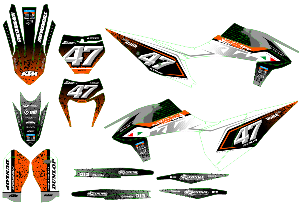 KTM custom motocross graphics design KTM25-217