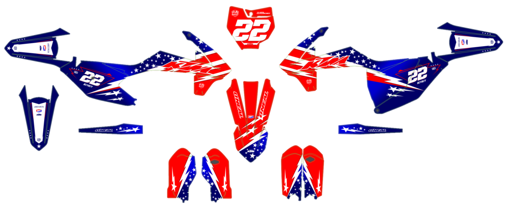 KTM custom motocross graphics design KTM25-219