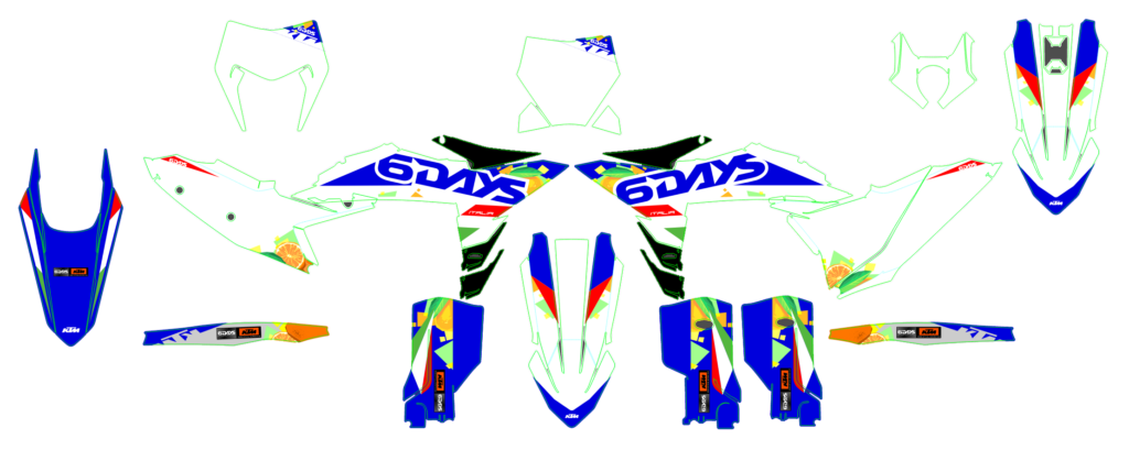 KTM custom motocross graphics design KTM25-22