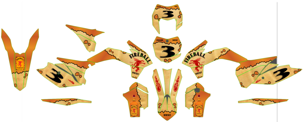 KTM custom motocross graphics design KTM25-220