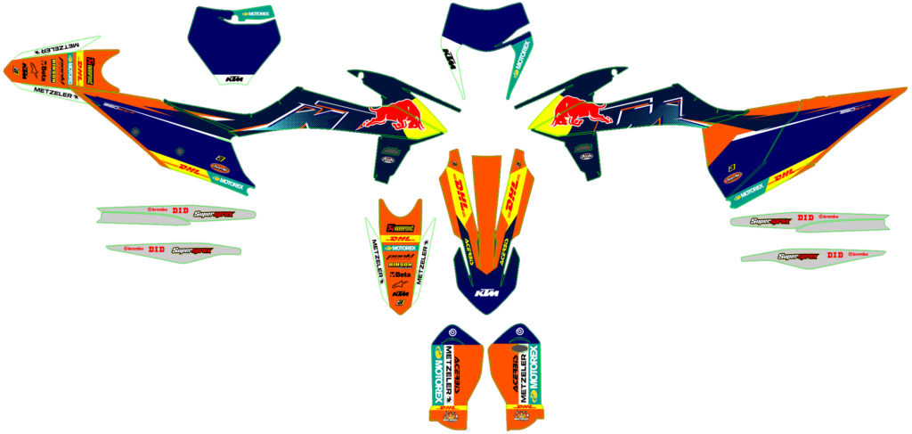 KTM custom motocross graphics design KTM25-222