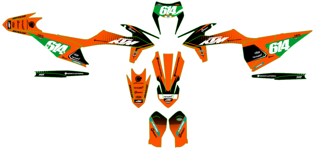 KTM custom motocross graphics design KTM25-223
