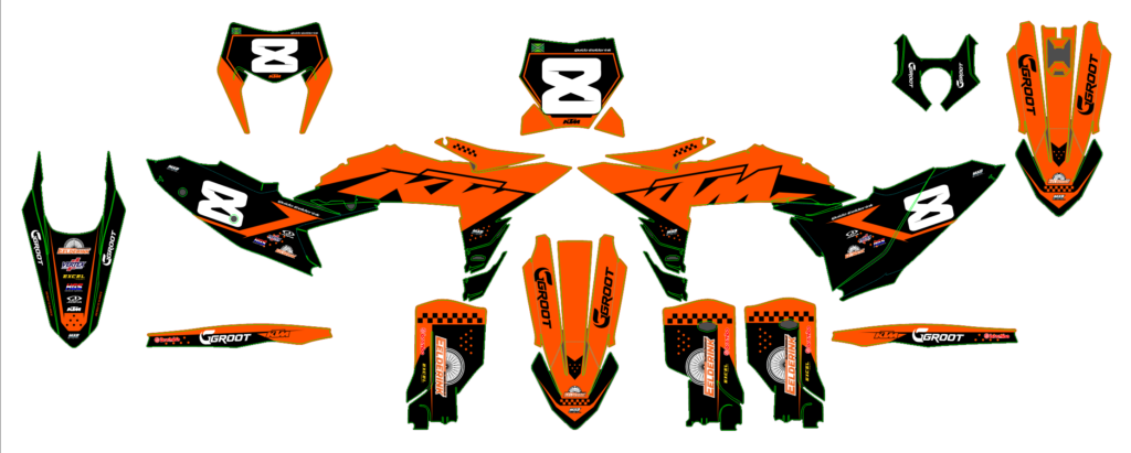 KTM custom motocross graphics design KTM25-23