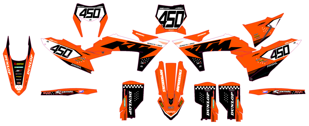 KTM custom motocross graphics design KTM25-232