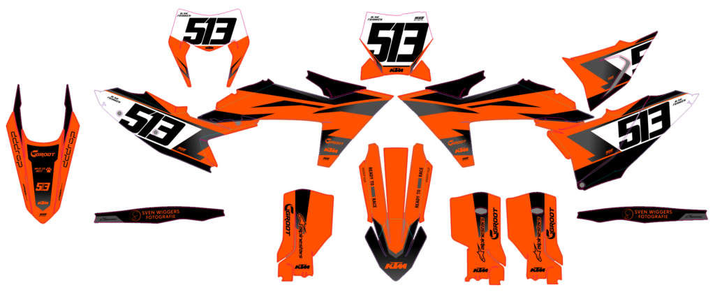 KTM custom motocross graphics design KTM25-235