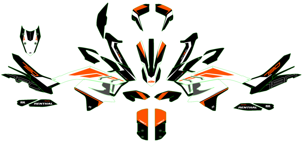 KTM custom motocross graphics design KTM25-236