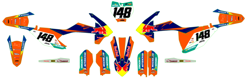 KTM custom motocross graphics design KTM25-238