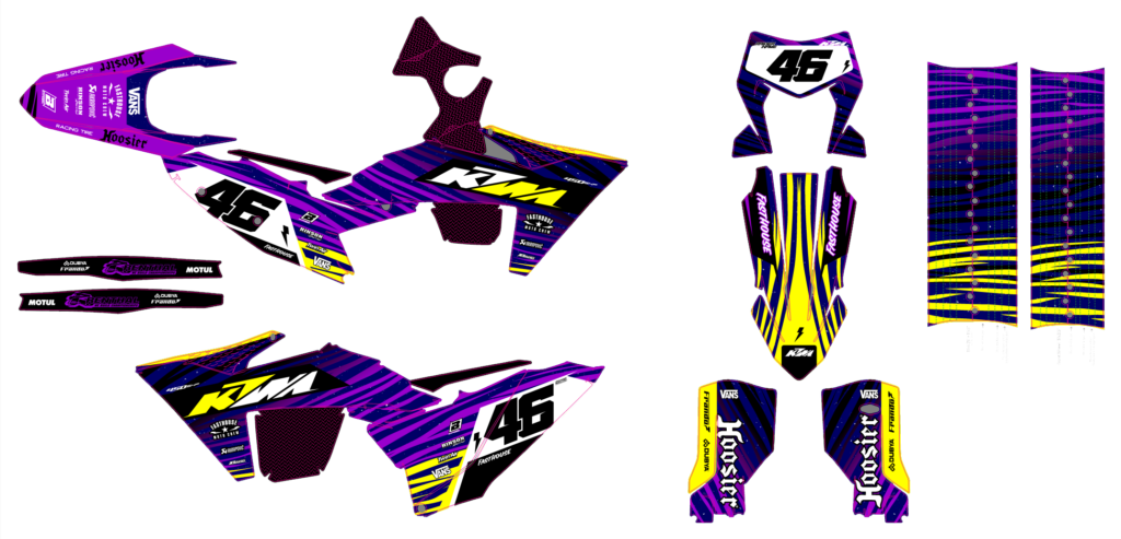 KTM custom motocross graphics design KTM25-24