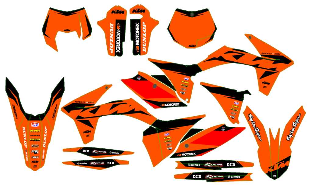 KTM custom motocross graphics design KTM25-241