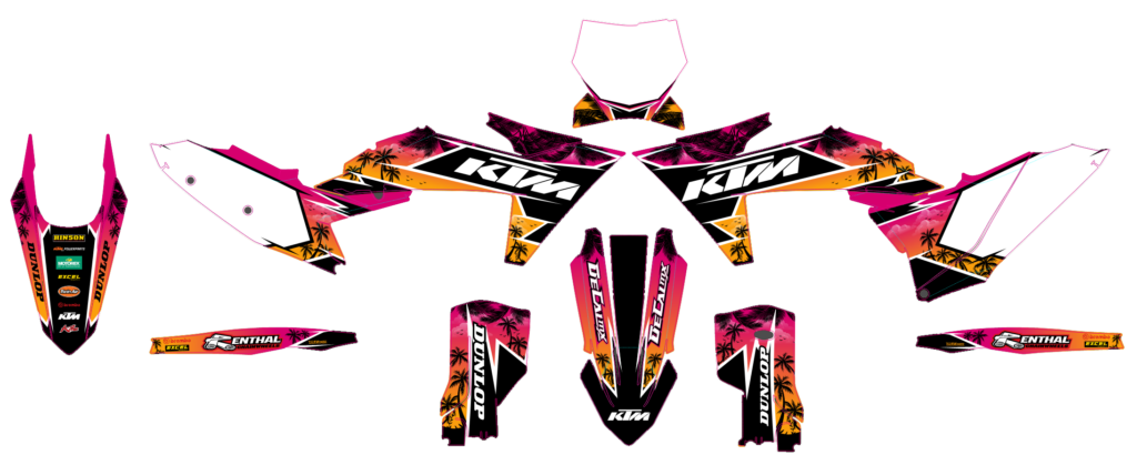 KTM custom motocross graphics design KTM25-242
