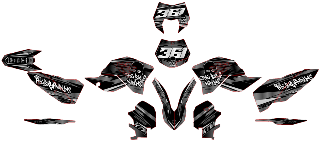 KTM custom motocross graphics design KTM25-245