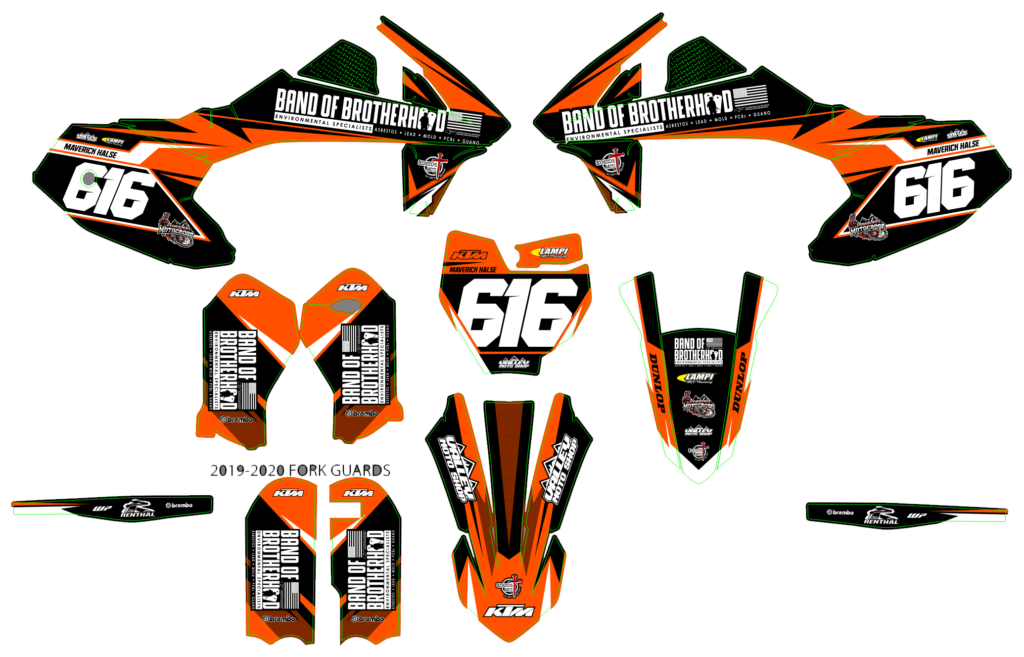 KTM custom motocross graphics design KTM25-246