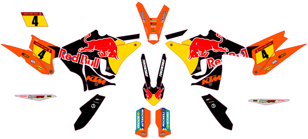 KTM custom motocross graphics design KTM25-247