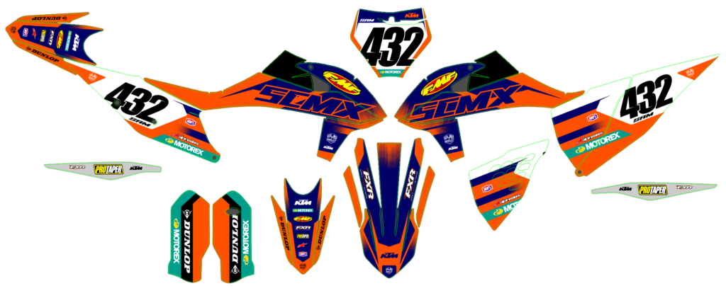 KTM custom motocross graphics design KTM25-250