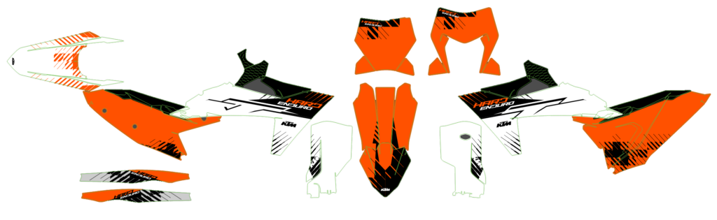 KTM custom motocross graphics design KTM25-251