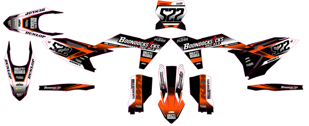 KTM custom motocross graphics design KTM25-252