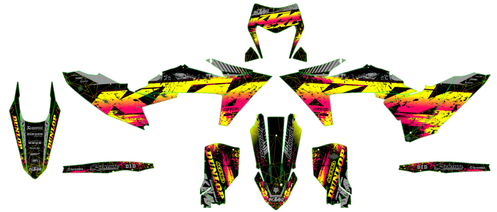 KTM custom motocross graphics design KTM25-254