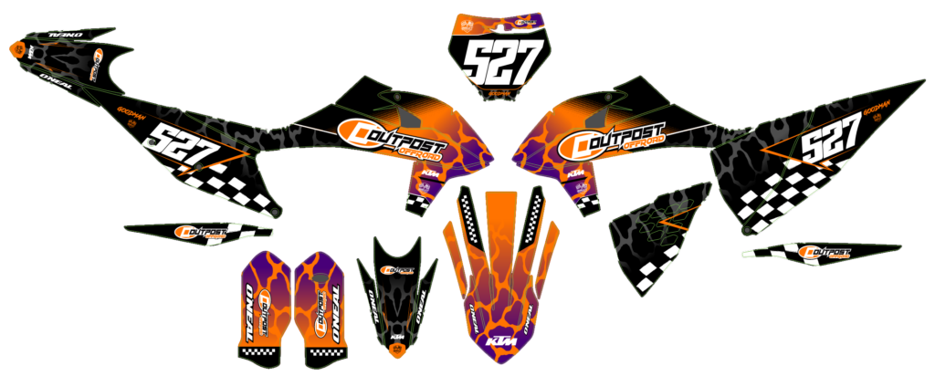 KTM custom motocross graphics design KTM25-255