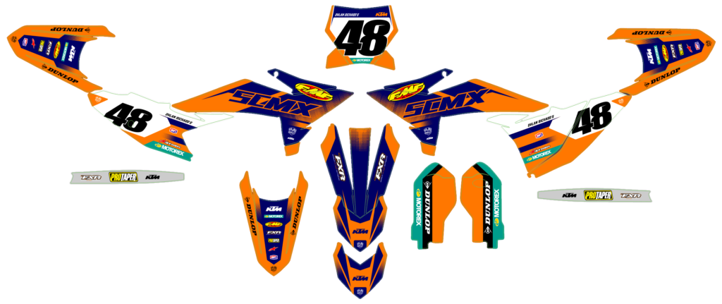 KTM custom motocross graphics design KTM25-257