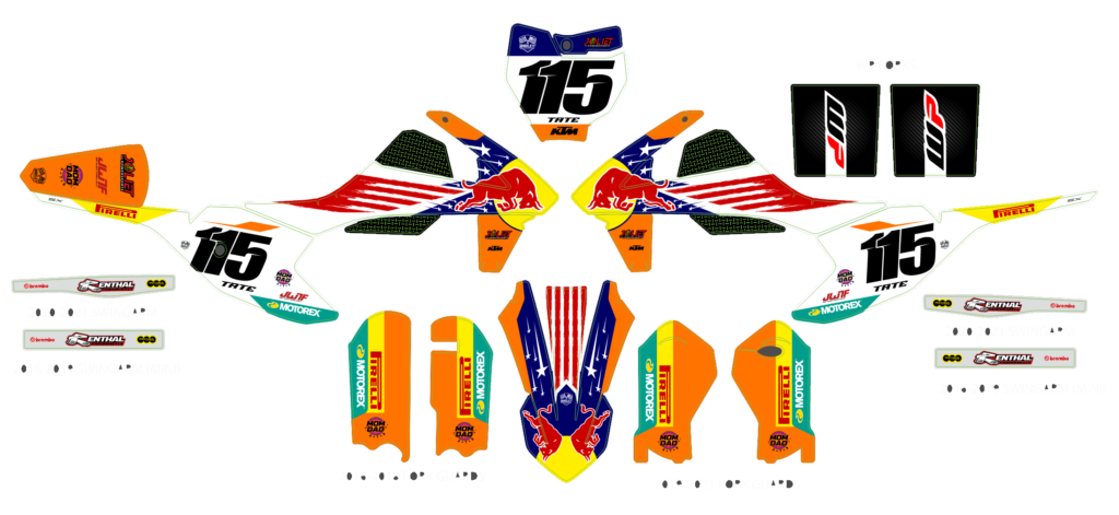 KTM custom motocross graphics design KTM25-258