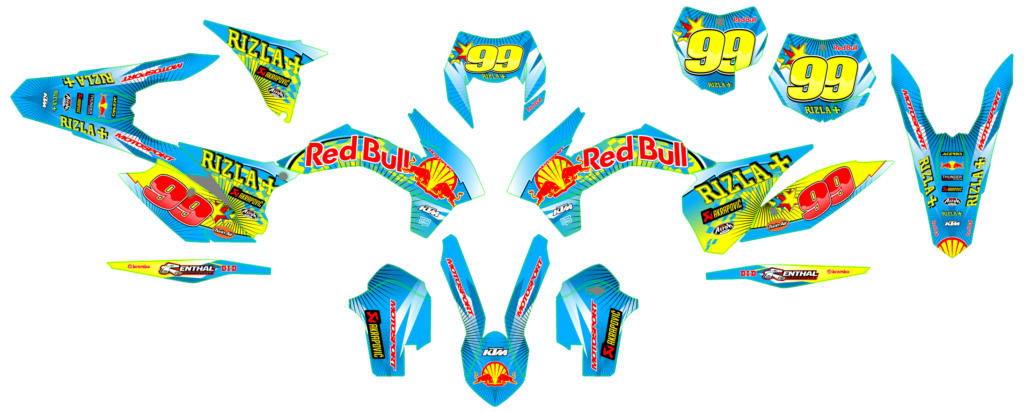 KTM custom motocross graphics design KTM25-261