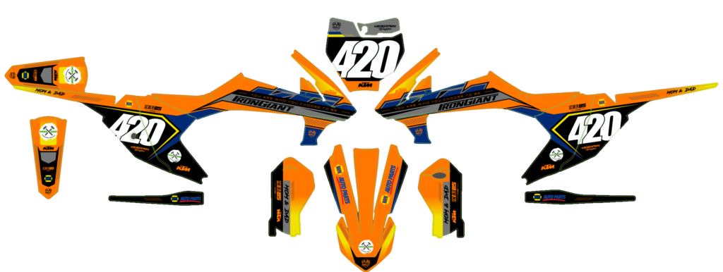 KTM custom motocross graphics design KTM25-262