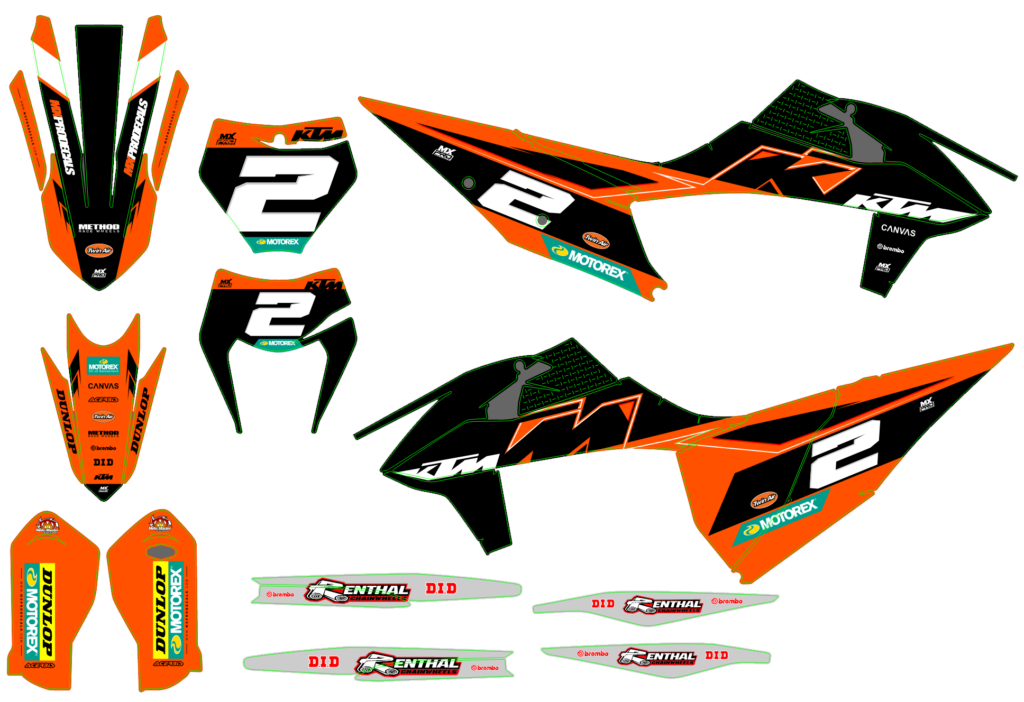 KTM custom motocross graphics design KTM25-263