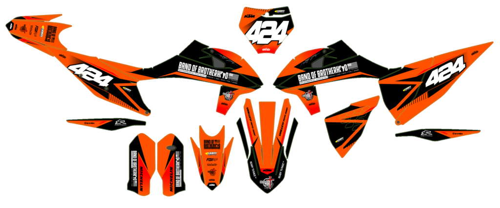 KTM custom motocross graphics design KTM25-264