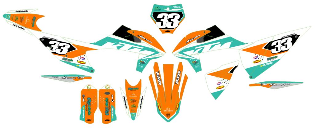 KTM custom motocross graphics design KTM25-265