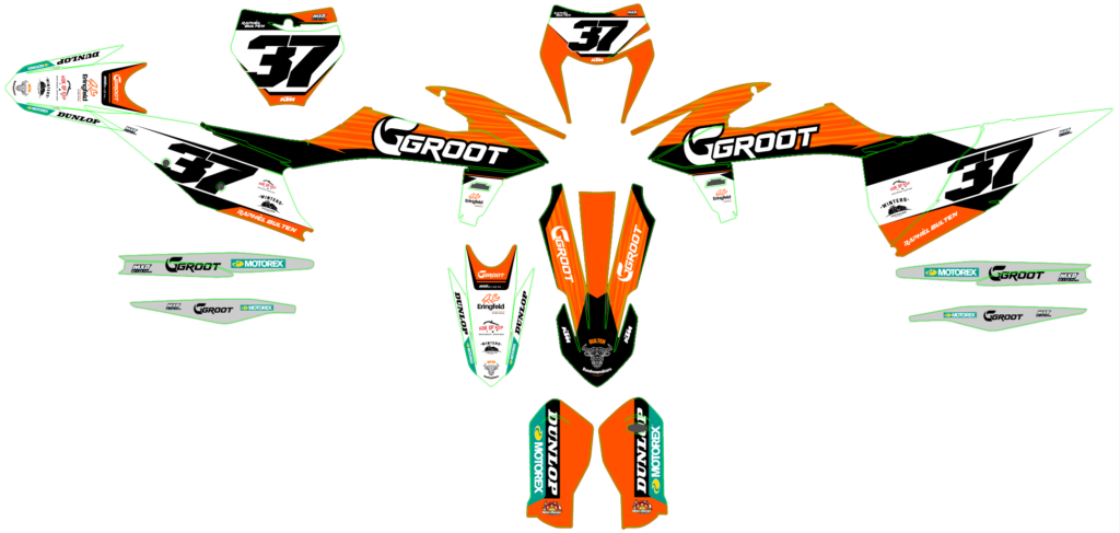 KTM custom motocross graphics design KTM25-266