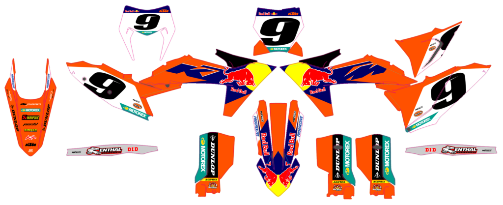 KTM custom motocross graphics design KTM25-267