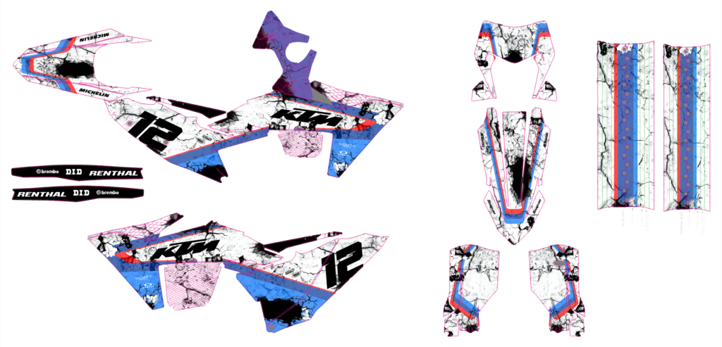 KTM custom motocross graphics design KTM25-27