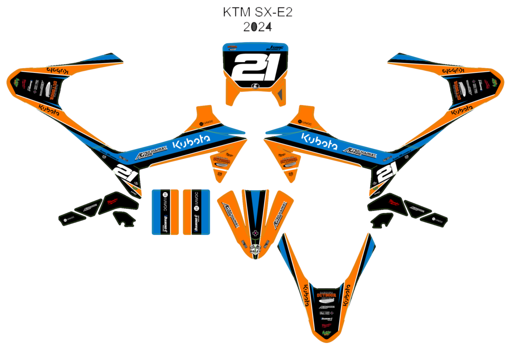 KTM custom motocross graphics design KTM25-271