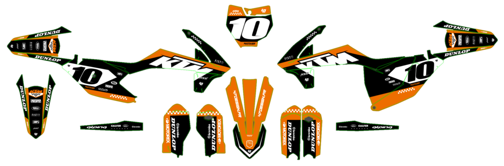 KTM custom motocross graphics design KTM25-272