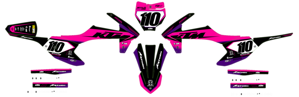 KTM custom motocross graphics design KTM25-274