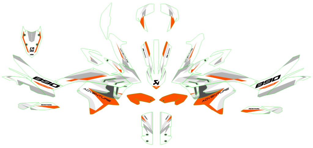 KTM custom motocross graphics design KTM25-276