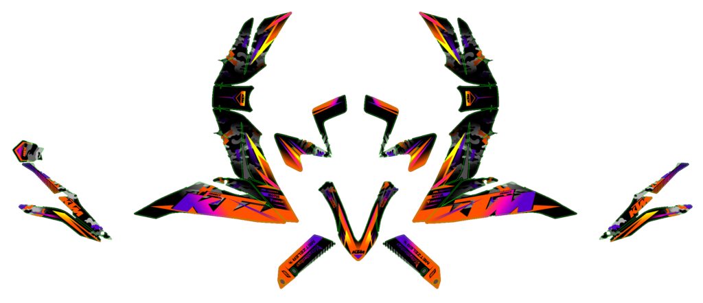 KTM custom motocross graphics design KTM25-280