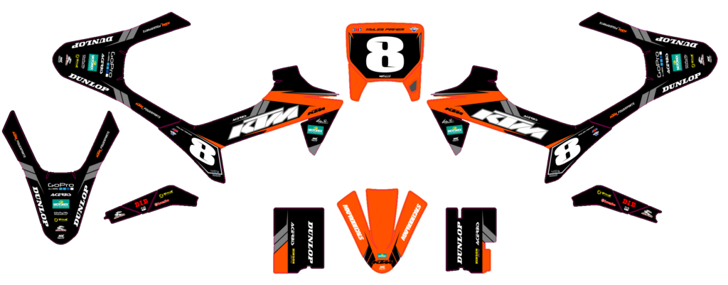 KTM custom motocross graphics design KTM25-281