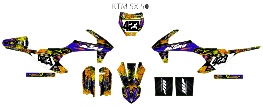 KTM custom motocross graphics design KTM25-283