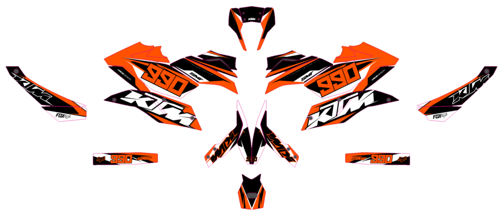 KTM custom motocross graphics design KTM25-284