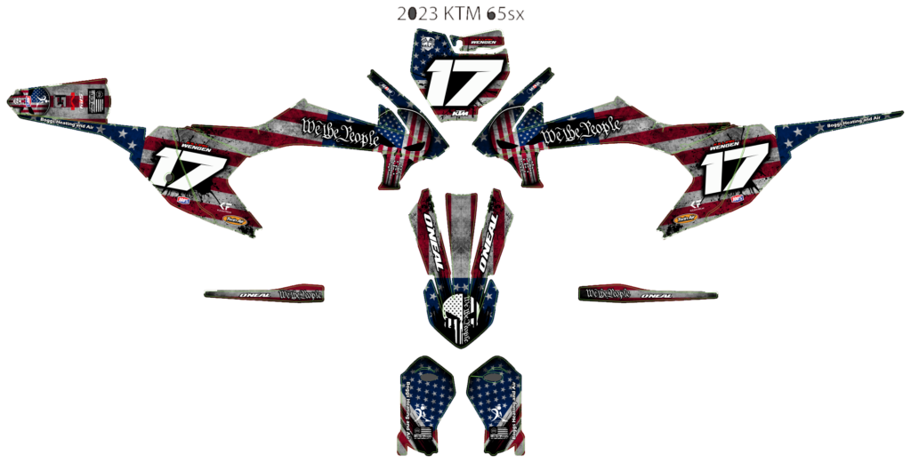 KTM custom motocross graphics design KTM25-287