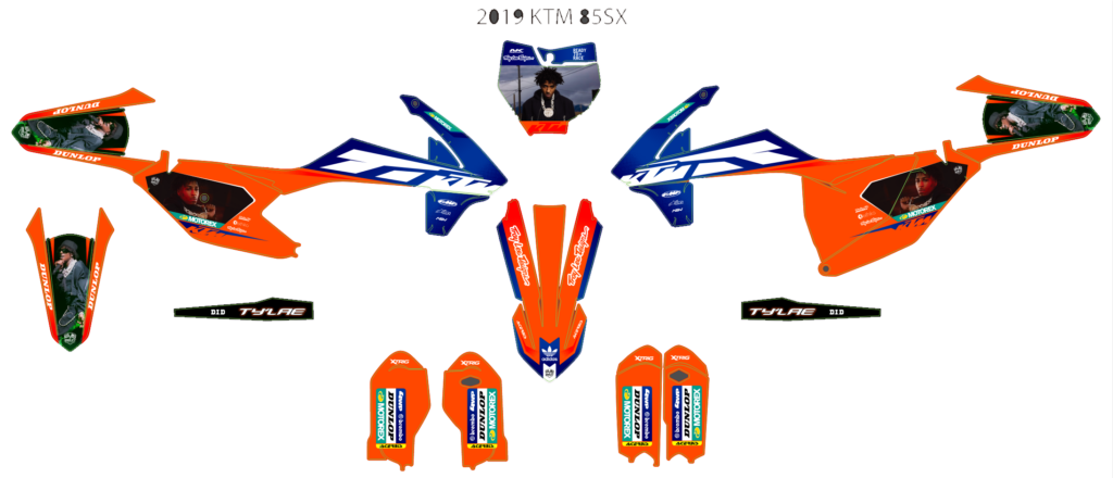 KTM custom motocross graphics design KTM25-290