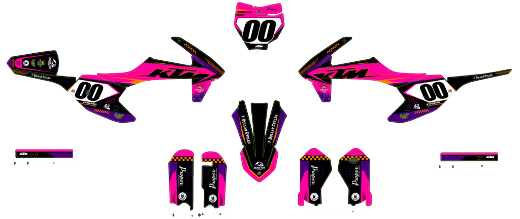KTM custom motocross graphics design KTM25-292